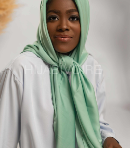 Hijab Matte satin vert