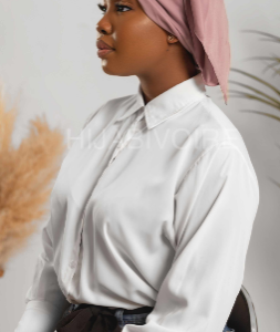 Hijab matte satin soft berry